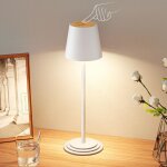 Lampe de table sans fil, lampe de table � intensit� variable, rvb, minuterie, lampe tactile led pour ...