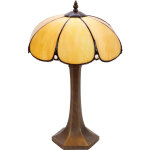 Fijalo - lampe de table tiffany moyenne � base hexagonale diam�tre 30 cm s�rie virginia