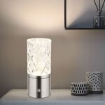 Lampe de table avec variateur tactile led lampe de chevet batterie lampe de salon, acrylique, chrome, ... Lampe de table avec variateur tactile led lampe de chevet batterie lampe de salon, acrylique, chrome, ...
