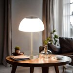 Lampe de table avec variateur tactile led lampe de chevet � batterie lampe de table lampe de salon, m�tal ...