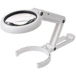Lampe table verre loupe pliable 5x / 11x usb 8 lumires led lecture loisirs bijoux travaux manuels l'tabli ...