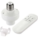 Lampe  tlcommande sans fil douille e27 base d'ampoule, kit d'interrupteur sans fil avec minuterie ...
