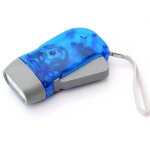 Lampe torche 3 led à dynamo - couleur bleu Lampe torche 3 led à dynamo - couleur bleu