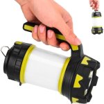 Lampe torche de camping led smd ? lanterne 2 w + 1 w, 6 modes de fonctionnement, poign�e de transport, ...
