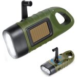 Lampe torche � dynamo - pince led avec dynamo - manuelle sans pile rechargeable - kit d'urgence