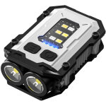 Lampe torche haute luminosit� - super lumineuse 800 lm, lampe porte - cl�s led rechargeable usb - c avec ...