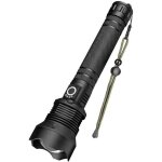Lampe torche led, 90000 lumens lampe de poche xhp70 ultra puissante ajustable zoomable �tanche torche, ...