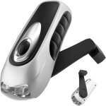 Lampe torche led rechargeable dynamo � 3 modes, compacte, id�ale pour les urgences, le camping et les ...