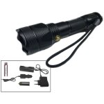 Lampe torche led sous - marine rechargeable en aluminium avec batterie de 8 800 mah