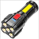 Lampe torche led ultra - puissante 10000 lumens, rechargeable, �tanche, focale r�glable. pour camping, ...