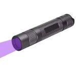 Lampe torche uv 365nm, lumiere noire ultraviolette lampe rechargeable professionnelles uv lumiere pour ...