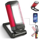 Lampe de travail rechargeable puissante, baladeuse led lampe atelier avec base magntique, lampe torche ...