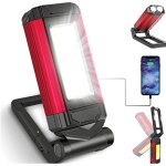 Lampe de travail rechargeable puissante, baladeuse led lampe atelier avec base magntique, lampe torche ...