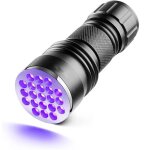 Lampe uv, 395nm lampe torche uv avec 21 leds ultra - violet, fournies pour traceurs fluorescents chien ... Lampe uv, 395nm lampe torche uv avec 21 leds ultra - violet, fournies pour traceurs fluorescents chien ...