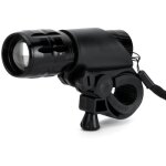 Lampe de v�lo, lampe torche 7w � faisceau r�glable, 2000 lumens, 3 modes, support pour lampe torche led ...