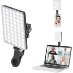 Lampe vido 60 led, 3 200 - 5 600 k, 3 modes d'clairage, usb, luminosit rglable sur 10 niveaux, cri95 ...