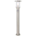 Lampe york lampadaire ext�rieur d�tecteur de mouvement acier inoxydable 1x a60, e27, 40w, lampes normales ...
