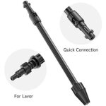 Lance de nettoyage haute pression 1x1cm - accessoire compatible karcher k2 - k7, lavor, parkside - 160 ...