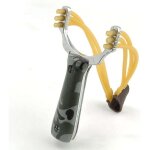 Lance - pierre, lance - pierre en acier inoxydable avec bande en caoutchouc, lance - pierre de chasse ...