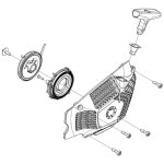 Lanceur complet tron�onneuse husqvarna 565, 572xp - 575527604