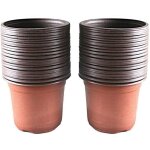 Lot de 100 pots en plastique pour semis et plantes, 10 cm, doux et d�formable, pas facile � casser
