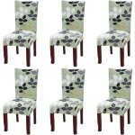 Langray - ensemble de 6 housses de chaise extensibles universelles pour chaise de salle à manger vert ... Langray - ensemble de 6 housses de chaise extensibles universelles pour chaise de salle à manger vert ...