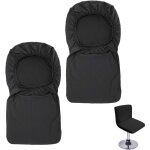 Housse de tabouret de bar avec dossier extensible pour chaise de salle  manger pivotante - rapanda