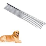Langray - peigne de toilettage, peigne pour chien en acier inoxydable, peigne pour animaux domestiques ... Langray - peigne de toilettage, peigne pour chien en acier inoxydable, peigne pour animaux domestiques ...