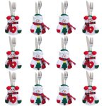 Porte - couverts serviette couteaux fourchette cuillre en forme de costume pre nol mignon de vaisselle ...