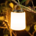 Lanterne camping rechargeable, lampe camping led rechargeable - lumi�re blanche chaude 3000k, luminosit� ...