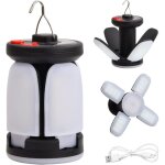 Lanterne de camping solaire, lampe de tente avec 6 modes d'�clairage, pliable eclairage camping rechargeable ...