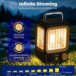 Lanterne de camping solaire, lampe de tente led rechargeable, lumire de banque d'alimentation de jardin ...