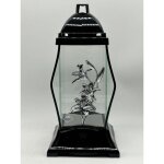 Lanterne cristal lily argent / 1 pice
