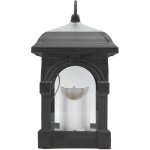 Lanterne ext�rieure solaire � effet de flamme dynamique � t�te de bougie oscillante suspendue pour jardin ...