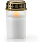 Lanterne funraire led blanche avec batterie et dure d'clairage jusqu' 6 mois - bougie funraire led ...