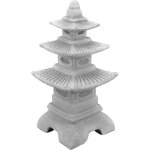 Lanterne japonaise massive pagode en pierre reconstitu�e, r�sistant au gel (gris)