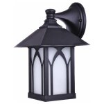 Lanterne murale d'extrieur xanela en aluminium noir e27 lanterne d'extrieur - jandei