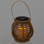 Lanterne solaire effet bougie h15cm Lanterne solaire effet bougie h15cm
