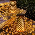 Lanterne solaire exterieur jardin 2 pi�ces, deux modes d'�clairage lampe solaire exterieur a poser, �tanche ...