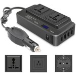 Convertisseur 12v vers 110v / 220v - 4 ports usb + 2 prises - chargeur voiture pour téléphone, ordinateur ... Convertisseur 12v vers 110v / 220v - 4 ports usb + 2 prises - chargeur voiture pour téléphone, ordinateur ...