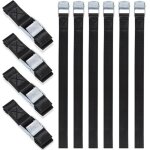 Largeight - 10 pcs 25mm x 50cm sangle a cliquet avec boucle, sangle arrimage, sangles d'arrimage, sangle ...