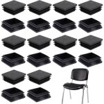 Largeight - 20pcs bouchons à lamelles carré 40x40 30x30 35x35mm pour tube carre, bouchon plastique carre, ... Largeight - 20pcs bouchons à lamelles carré 40x40 30x30 35x35mm pour tube carre, bouchon plastique carre, ...