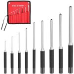 Largeight - 9 pièces chasse - goupilles, 1 / 16' - 5 / 16' chasse goupille en acier au chrome - vanadium, ... Largeight - 9 pièces chasse - goupilles, 1 / 16' - 5 / 16' chasse goupille en acier au chrome - vanadium, ...