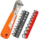 Largeight - cliquet tournevis magnétique, 10 pièces, tournevis à angle droit à cliquet 1 / 4, jeu de ... Largeight - cliquet tournevis magnétique, 10 pièces, tournevis à angle droit à cliquet 1 / 4, jeu de ...