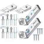 Largeight - kit de quincaillerie pour porte pliante, kit de quincaillerie en acier inoxydable, pices ...