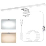 Largeight - lampe miroir salle de bain moderne  led, 4000k 6000k temprature bicolore, 40cm 12w ip44 ...