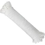 Largeight - jamais utilis]paracorde 6mm blanc, 30m corde en nylon paisseur, corde de bateau gonflable, ...