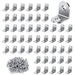 Largeight - querre de fixation 50 pices, 20x20mm querre mtal avec 100 pices vis equerre assemblage ...