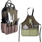 Largeight - tablier de jardinier, 55x45cm, sac � outils de jardinage, 38x25x9cm, avec 8 poches, portable ...