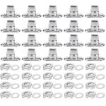 Largeight - tagtight 20pcs ovales twist verrouiller, d'attaches  verrouillage par torsion de qualit ...